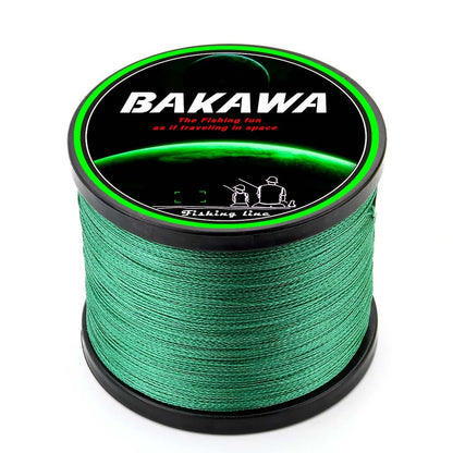 BAKAWA SuperPower 1000 4 Strand 18LB 80LB PE Braided Fishin