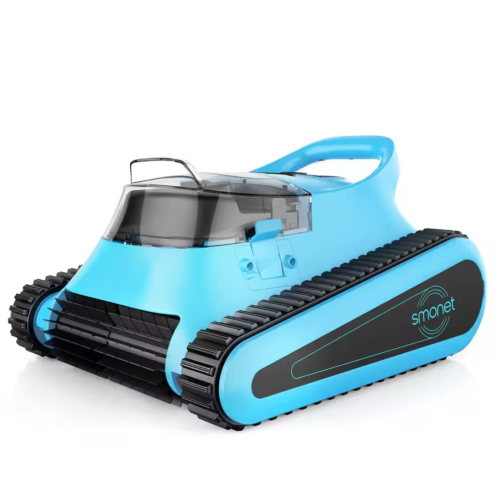 Robotic Pool Cleaner, Cordless Pool Vacuum Robot for above Ground and Inground Pools Wall Floor Waterline Cleaning