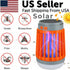 Solar USB Mosquito Killer Light Electronic Fly Bug Insect Zapper Trap Pest Lamp