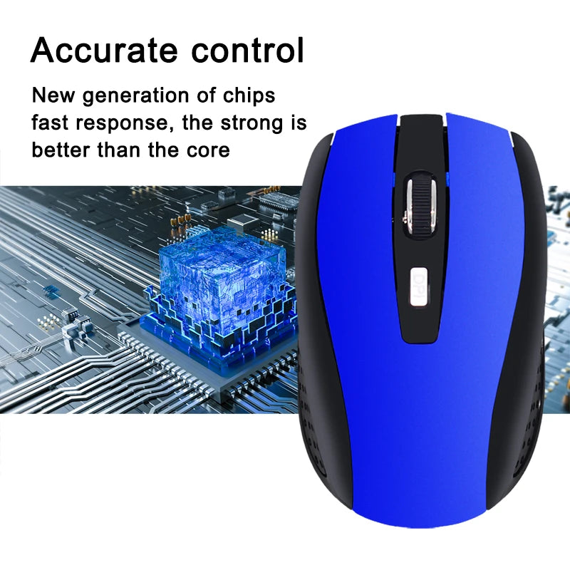 Wireless Gaming Mouse 2.4G Wireless Gadgets 2.4GHz USB Adapter Trackball Mouse USB Mouse Home Office For PC Laptop Gaming