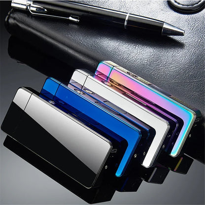 Powerful Flame USB Lighter Big Firepower Windproof Rechargeable Electronic Plasma Dual Arc Lighter LED Display Smoking Gadget