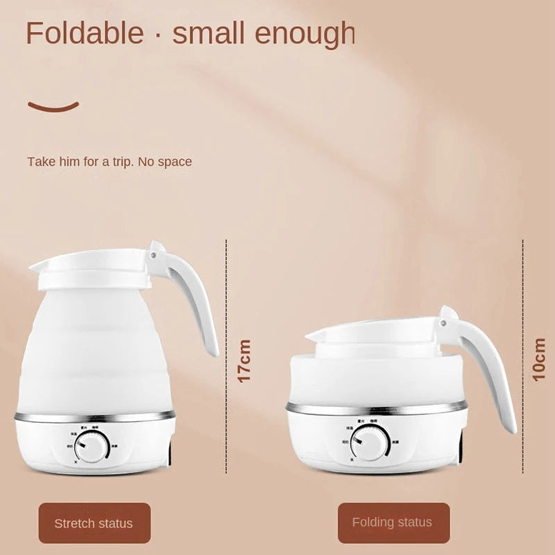 Portable Temperature Adjustable Folding Electric Kettle Folding Water Boiler Quickly Boils Water 220V 0.6L Easy To Use