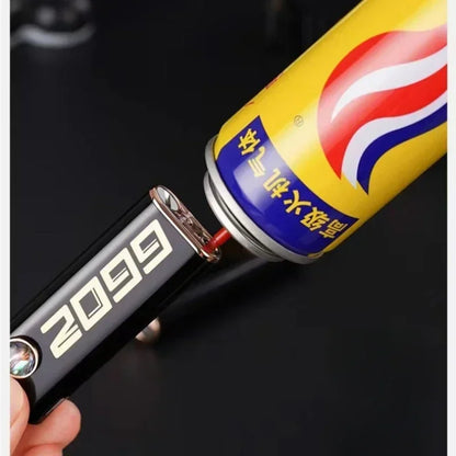 Creative Shell Silent Electronic Ignition Inflatable Butane Gas  Lighter Metal Body Open Flame Portable Electric Lighters Gadget