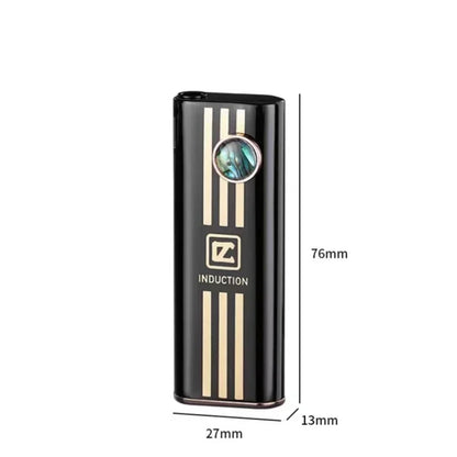 Creative Shell Silent Electronic Ignition Inflatable Butane Gas  Lighter Metal Body Open Flame Portable Electric Lighters Gadget