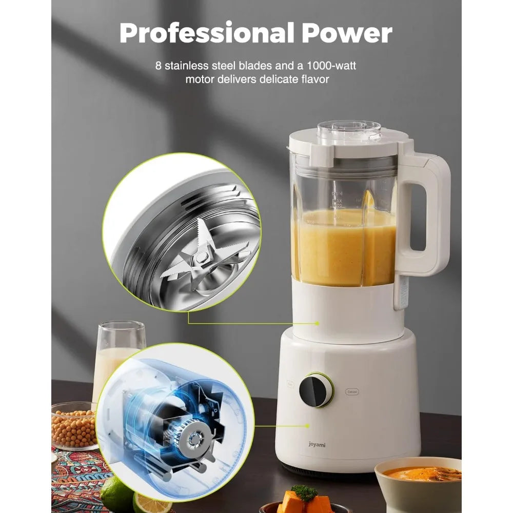 Countertop Food Blender, Hot Soup Maker, Mijia App Control, Adjustable 9-Speed, Pulse - Blending, Crushing, Mixing,