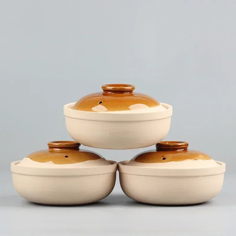 400ml Casserole Rice Noodle Casserole Porridge Pottery Pot Pottery Kitchen Soup Pots Pans Clay Pot Chaoshan Chaozhou