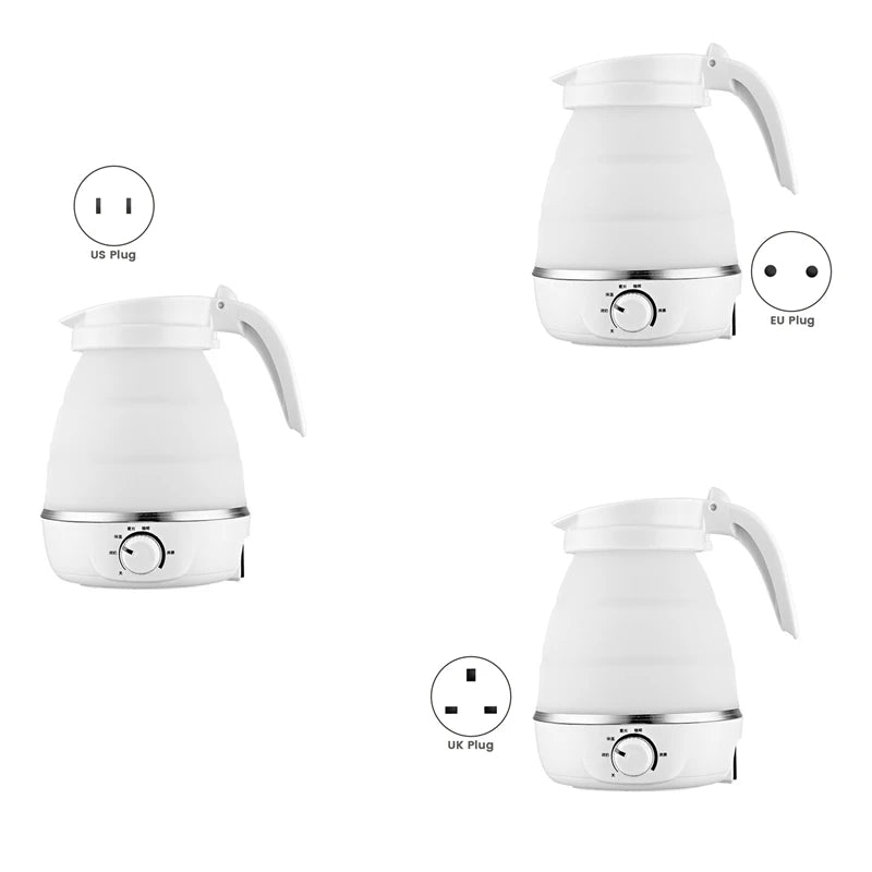 Portable Temperature Adjustable Folding Electric Kettle Folding Water Boiler Quickly Boils Water 220V 0.6L Easy To Use