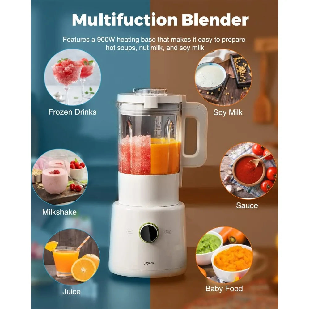 Countertop Food Blender, Hot Soup Maker, Mijia App Control, Adjustable 9-Speed, Pulse - Blending, Crushing, Mixing,