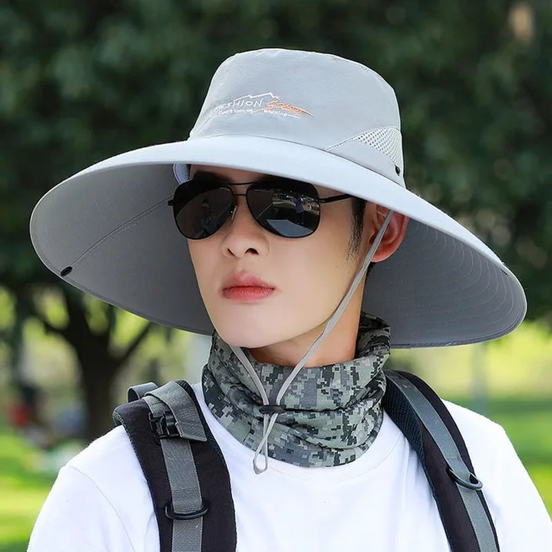 Summer Man Fisherman Hat Fishing Bucket Hat Anti-Uv Panama Outdoor Sun Protection Hats for Women Boonie Hat